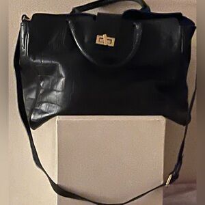 Alberto Bellucci Italian leather vintage satchel extra large